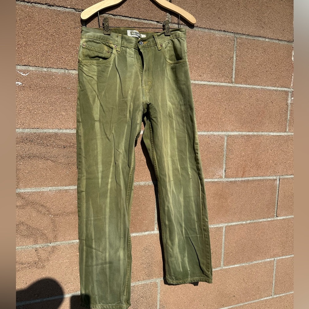 Jeans tie dye green 32x30